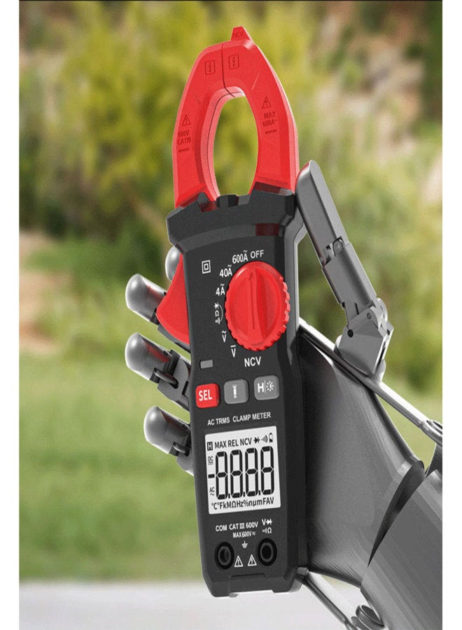 Clamp Multimeter AC/DC 600A Digital Multimeter Current Temperature Capacitance Voltage Resistance Multimeter - Image 4