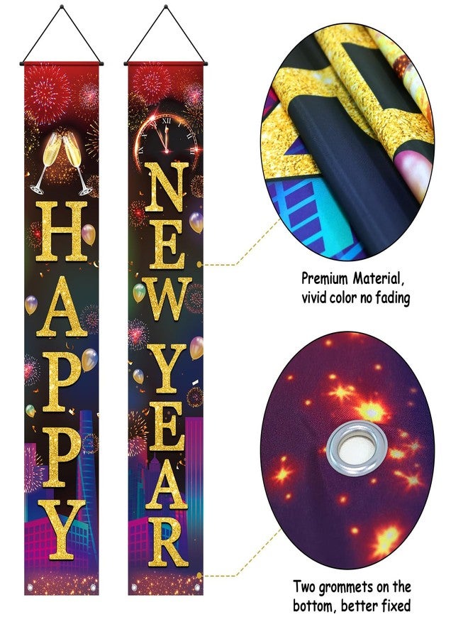 HiParty 2026 New-Years Decorations, Premium Happy New Year Banner, Large 71x12in, Ideal New Years Eve Party Supplies 2026, Classic Design, HQ Fabric, HD Printing, Perfect for NYE Decorations - Image 5