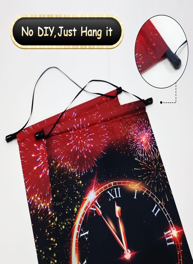 HiParty 2026 New-Years Decorations, Premium Happy New Year Banner, Large 71x12in, Ideal New Years Eve Party Supplies 2026, Classic Design, HQ Fabric, HD Printing, Perfect for NYE Decorations - Image 4