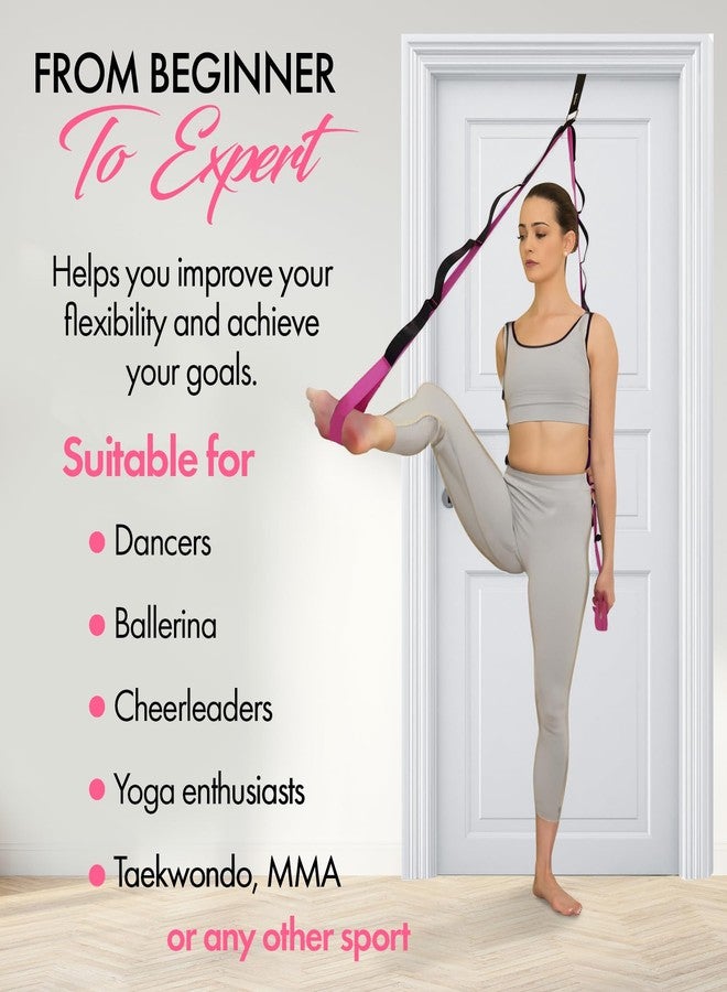 Zenmarkt 10-Loop Yoga Strap with Door Anchor – Stretch Strap for Flexibility, Deep Stretching, and Improved Balance – Perfect Yoga Accessory for All Fitness Levels (Purple) - Image 4