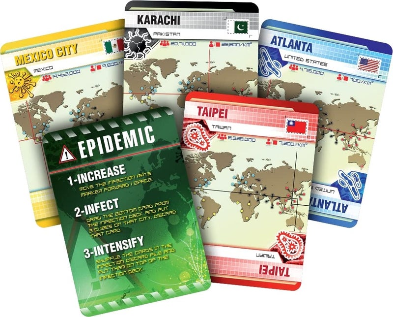Z-Man Games Pandemic Board Game (Base Game) - A Cooperative Battle to Save Humanity, Strategy Game for Kids and Adults, Ages 8+, 2-4 Players, 45 Minute Playtime, Made by Z-Man Games  - Image 3