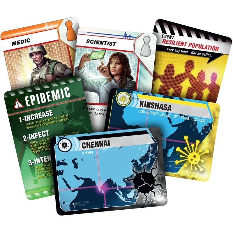 Z-Man Games Pandemic Board Game (Base Game) - A Cooperative Battle to Save Humanity, Strategy Game for Kids and Adults, Ages 8+, 2-4 Players, 45 Minute Playtime, Made by Z-Man Games  - Image 4