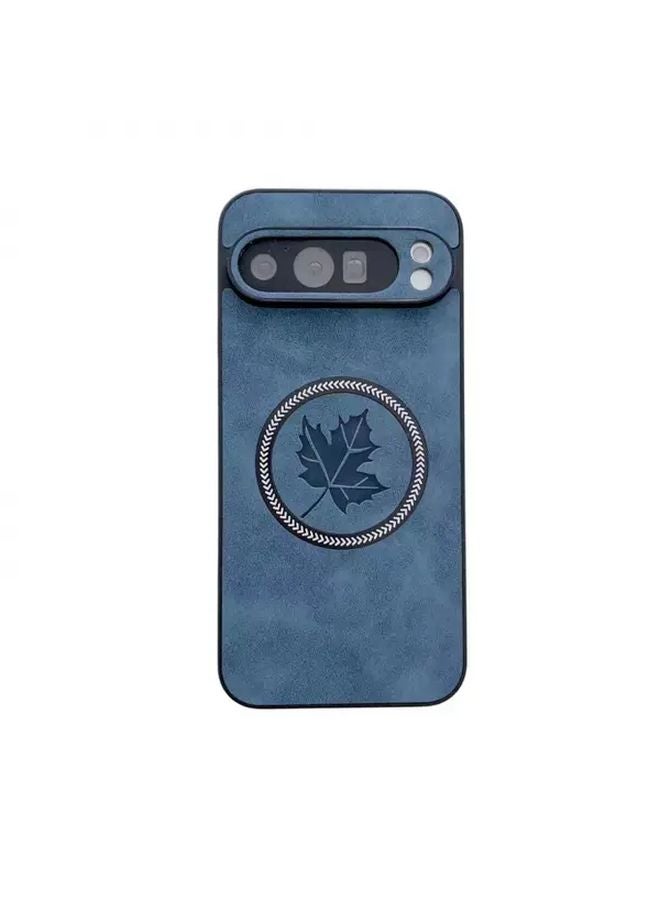 Minimalist Light Grey 3D Leaf Magnetic Phone Case For Pixel 9 - Image 3