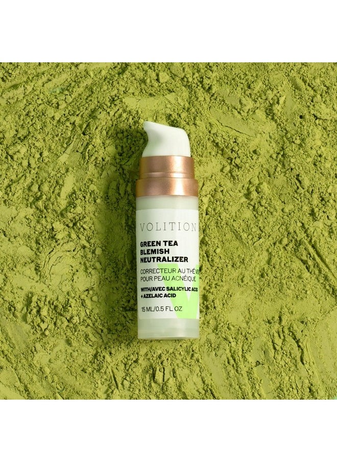 VOLITION Beauty Green Tea Blemish Neutralizer Redness And Blemish Control Anti Aging Face Cream Exfoliating Salicylic Acid Balancing Niacinamide & Nourishing Shea Butter (15 Ml / 0.5 Fl Oz)  - Image 4