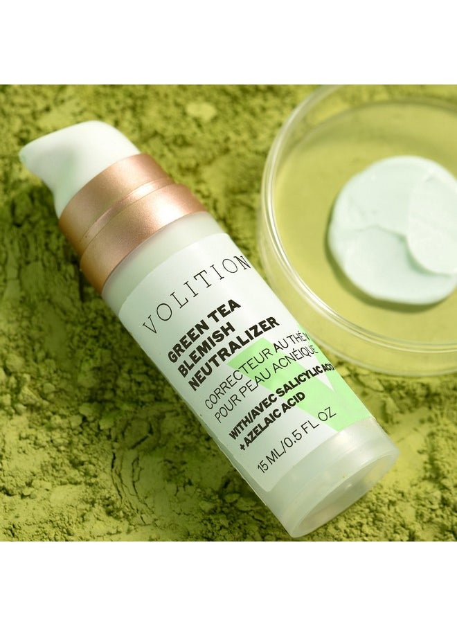 VOLITION Beauty Green Tea Blemish Neutralizer Redness And Blemish Control Anti Aging Face Cream Exfoliating Salicylic Acid Balancing Niacinamide & Nourishing Shea Butter (15 Ml / 0.5 Fl Oz)  - Image 3