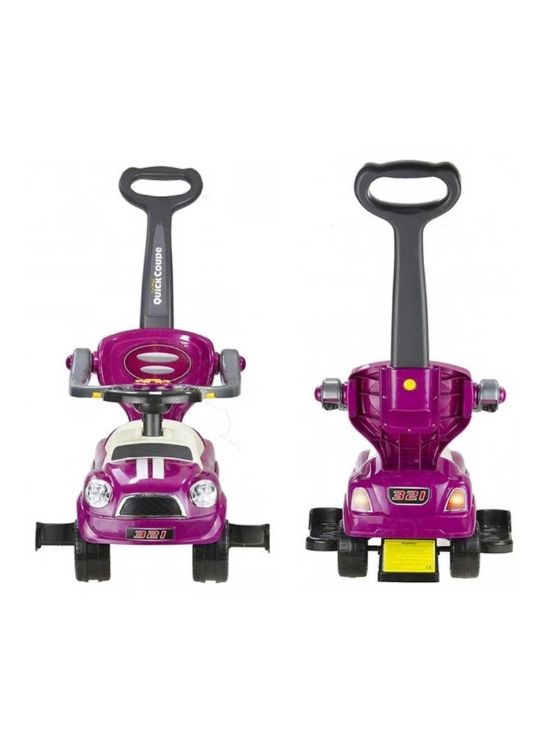 FACTUAL TOYS Sunshine coupe Pusher car - Purple  - Image 2