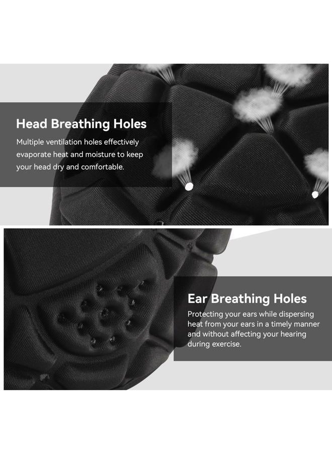KRUI Soft Shell Helmet 7v7 Flag Football Helmet Scrump Cap Soft Padded Rugby Helmet Headguard Adjustable Breathable EVA Foam Impact Resistant for Youth Adults - Image 4