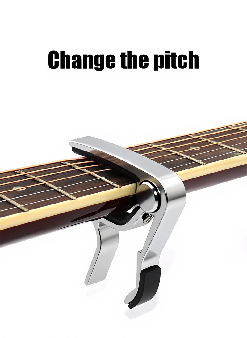 مشبك كابو جيتار سريع الفك - فضي - Image 4