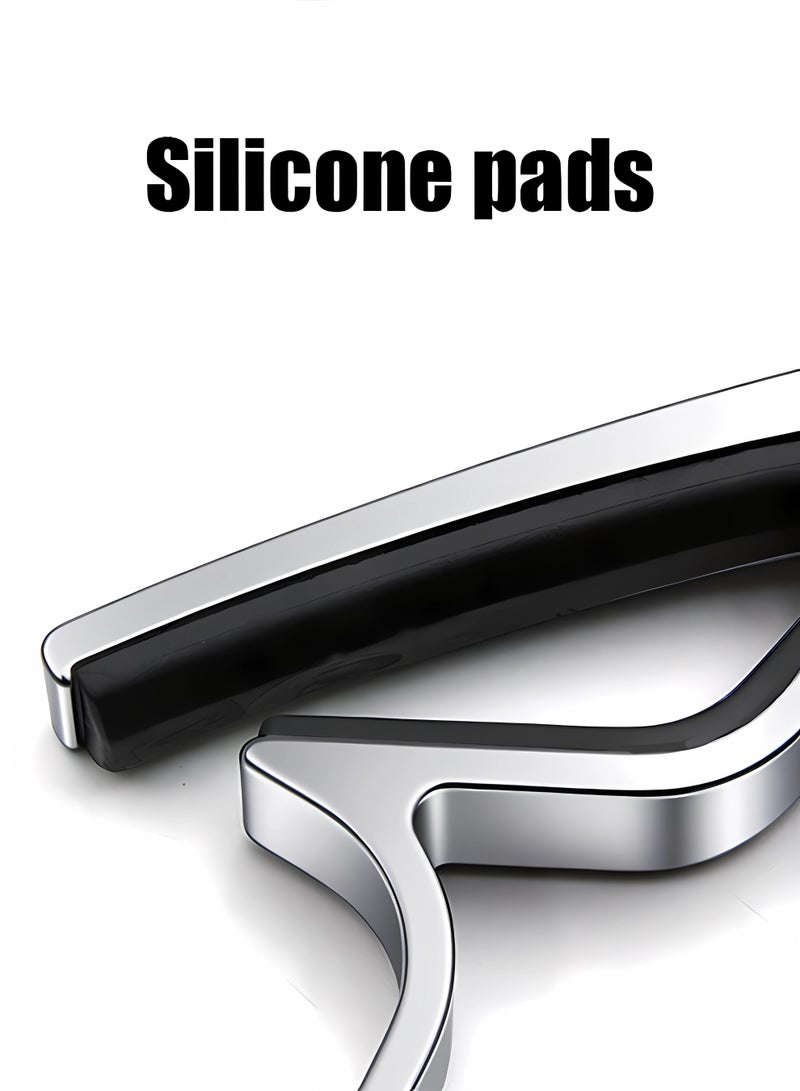 مشبك كابو جيتار سريع الفك - فضي - Image 2