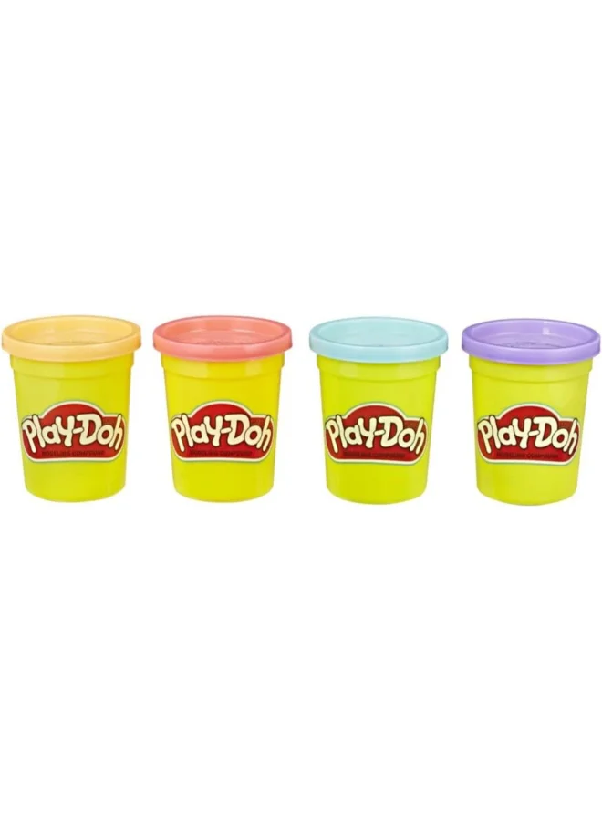 Hasbro - duplicate brand 4-Piece Play-Doh Non-Toxic Modelling Clay Multicolor 118 ml HPDE4869ES0