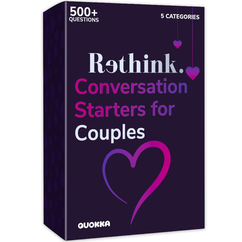QUOKKA Conversation Cards Game - Couples Edition | Original Version | Relationship Connection - Great Board Game for Married Husband & Wife - Image 1