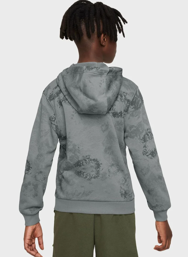 Nike Nsw Club All Over Printed Hoodie