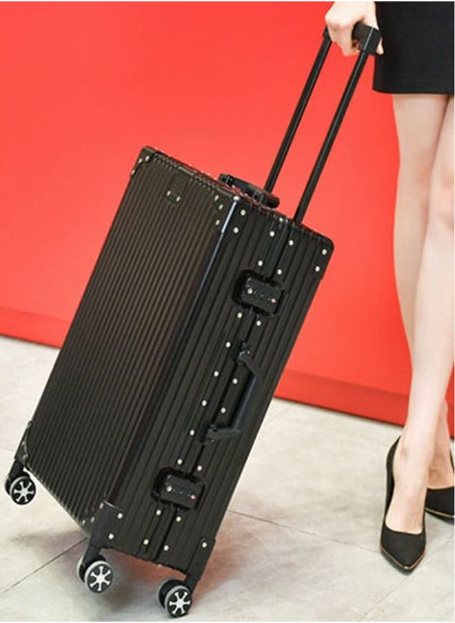 NKX - Hardcase Travel Suitcase Al-Mg Alloy Luggage Trolley With 4 Spinner Wheel 20 Inch - Image 1