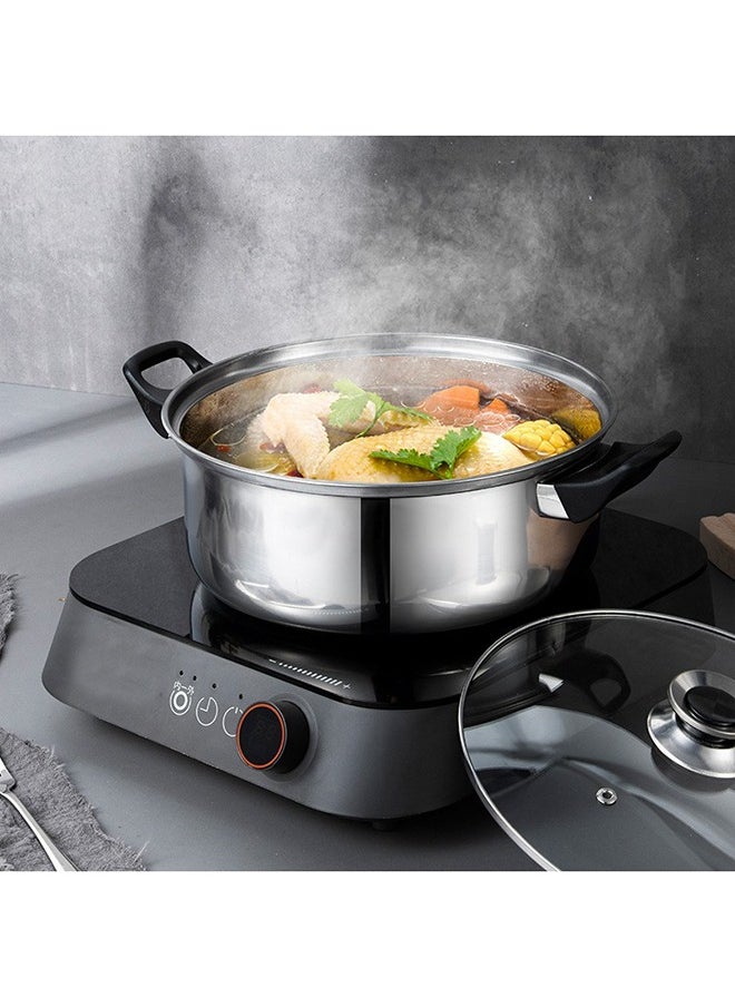 Bukela - 12-Piece Stainless Steel Cookware Set, Cookware and Pan Set, Induction Cookware Pot Set with Removable Handles, Cookware Set for Gas Stove, Dishwasher Safe - Image 1