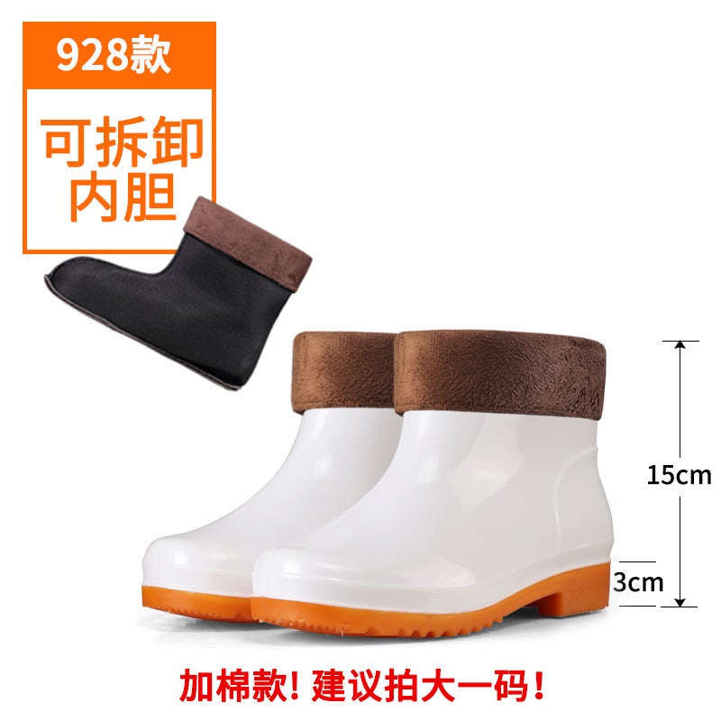 White Food Grade Rain Boots High Barrel Rain Boots Waterproof Rubber Shoes Dustproof Work Shoes Non-Slip Wear-Resistant Water Shoes - Image 1