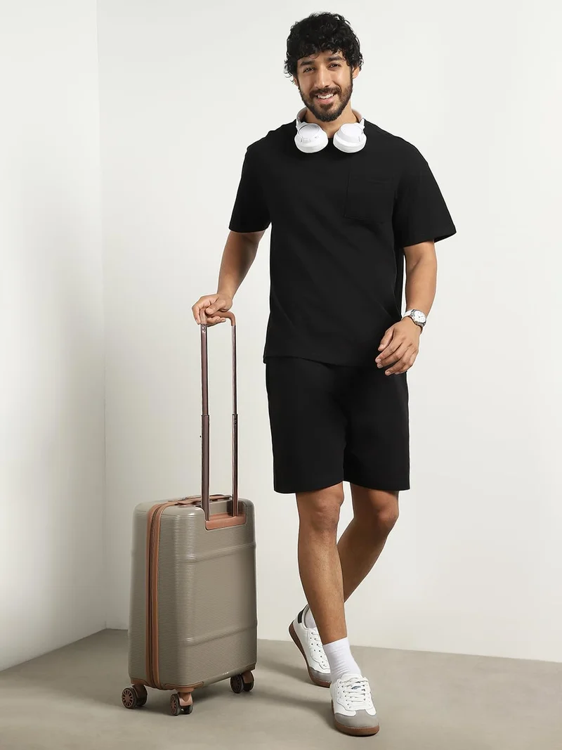 نوبيرو طقم رجالي قطني أسود