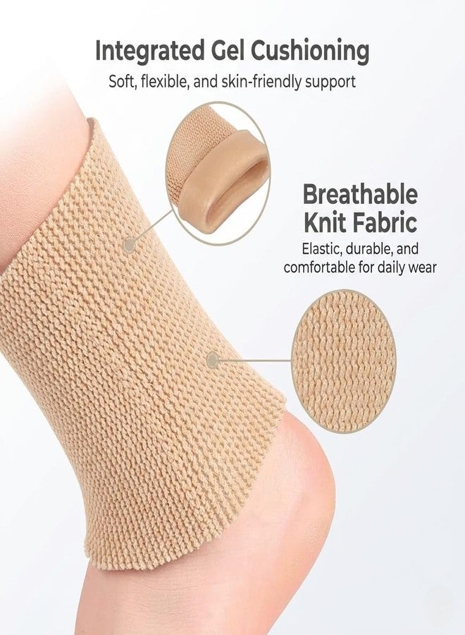 Cetaplast Silicone Gel Ankle cum Wrist Band Protector Sleeve Soft SEBS Gel Guard for Figure Skating, Boot Bite Prevention & Friction Relief Skin - Image 3