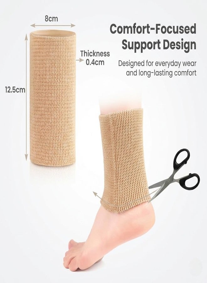 Cetaplast Silicone Gel Ankle cum Wrist Band Protector Sleeve Soft SEBS Gel Guard for Figure Skating, Boot Bite Prevention & Friction Relief Skin - Image 4