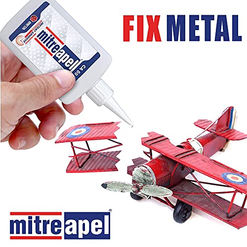 MITREAPEL CA Glue with Activator (2 x1.7oz-2 x 6.7floz)Instant Bond Professional Cyanoacrylate Adhesive and Super Glue Accelerator for Woodworking ,Ceramic,3D Printing,Glass, DIY&Craft, Plastic,Repair - Image 5