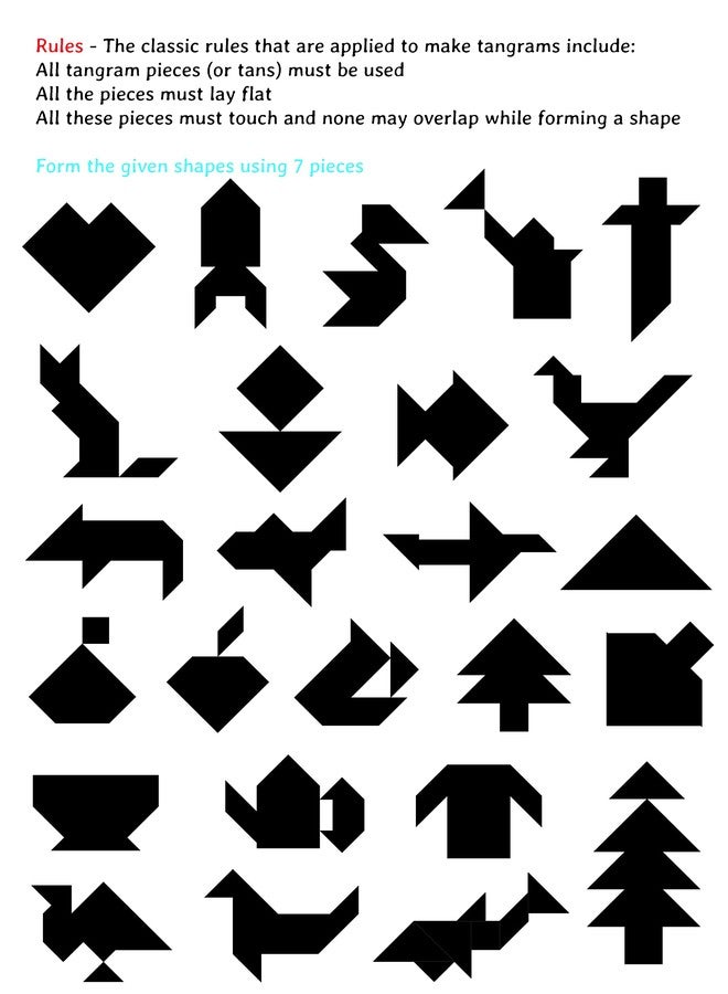 Funvention- for Little Scientist in Every Kid Diy Tangram Pocket Travel Game For Kids 4+ Years,Fun Learning Educational Board Game,Best Birthday Return Gifts - Image 4