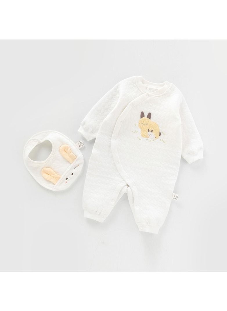 Loquat - Infant Cotton Three-layer Thermal Silk Jumpsuit - Image 1