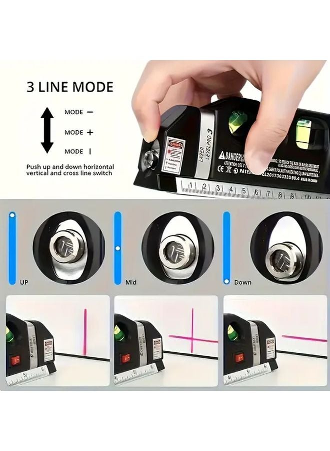 Professional Green Beam Infrared Laser Level Pro Black With Tripod Ruler - Image 2