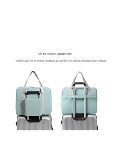 M MIAOYAN M MIAOYAN Folding travel bag fabric clothing packing luggage bag business travel expandable storage bag black  - Image 5