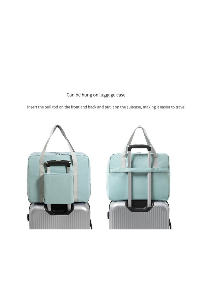 M MIAOYAN - M MIAOYAN Folding travel bag fabric clothing packing luggage bag business travel expandable storage bag black - Image 1