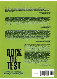The New SAT Solutions Manual to the College Board's Official Study Guide  - Image 2