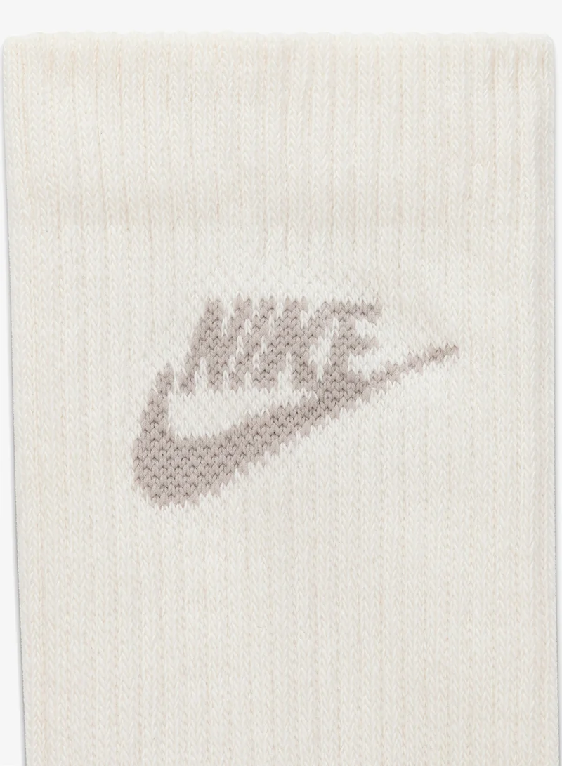 Nike PHANTOM(COLLEGE GREY)/COLLEGE GREY(SMOKE GREY)/SMOKE GREY(SAIL) 3-Pack Everyday Elevated Futura Crew Socks  | Best Price UAE