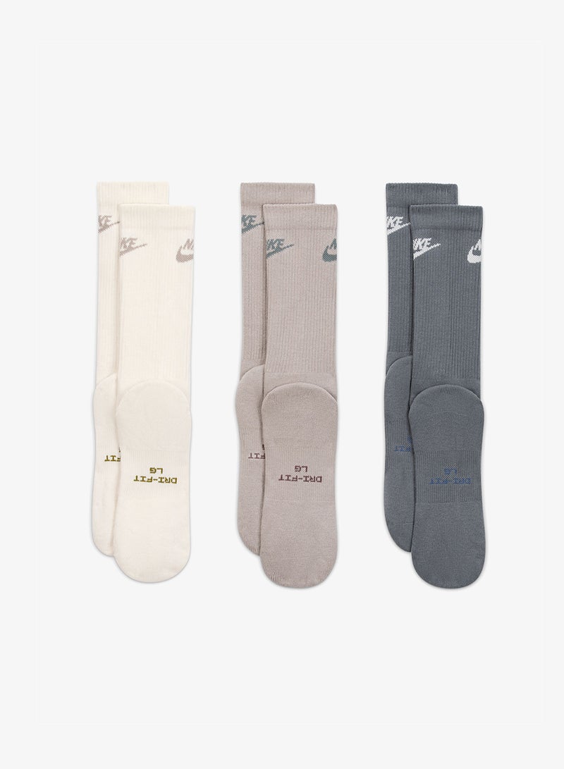 Nike 3-Pack Everyday Elevated Futura Crew Socks - Image 2