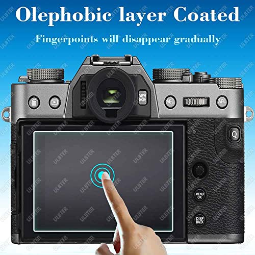ULBTER Screen Protector for Fujifilm X-T30 II Fuji X-T30II Silver/Black [3+2Pack] with Hot Shoe Cover, Tempered Glass Cover 0.3mm 9H Hardness Anti-Scrach Anti-Bubble - Image 4