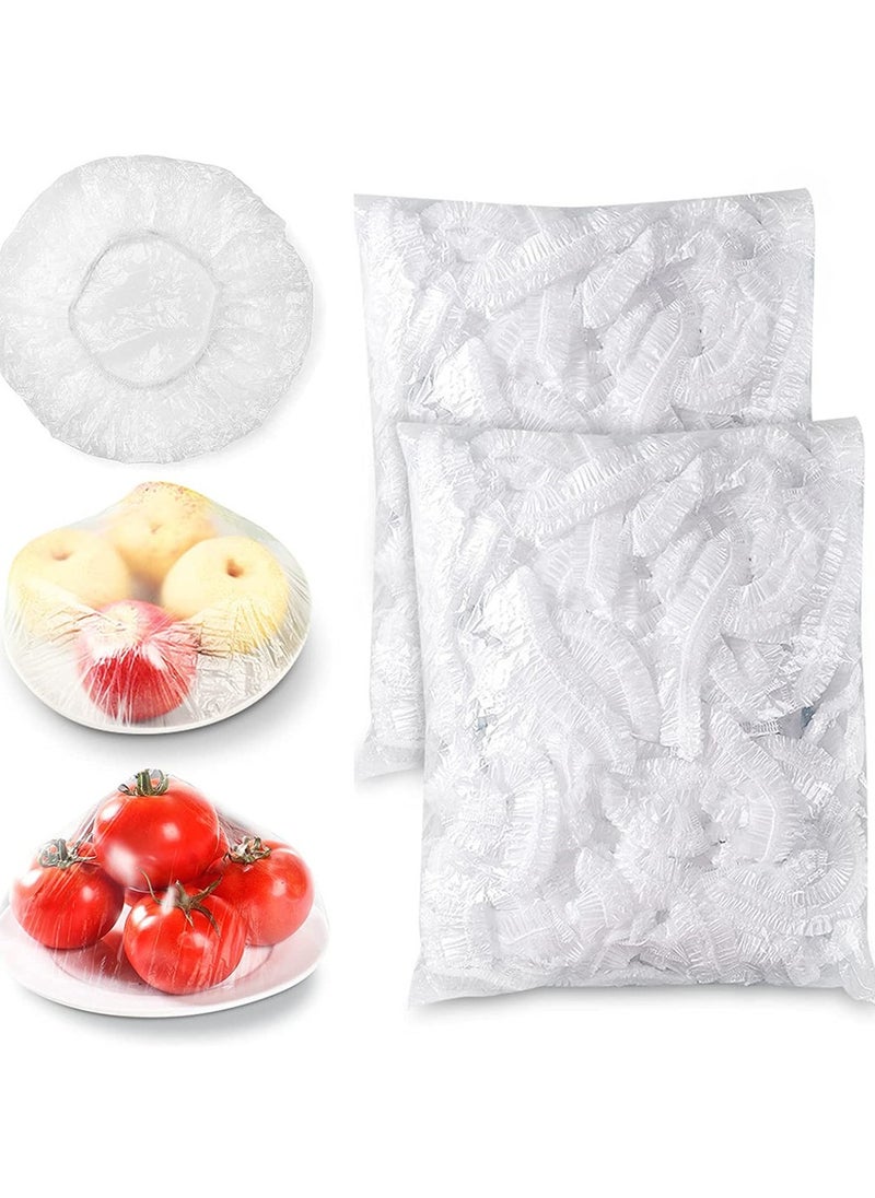Beauenty 100Pcs Disposable Food Cover Saran Wrap Food Grade Fruit Vegetable Storage Bag Elastic Plastic Bag Kitchen Fresh Keeping Bag ﻿  - Image 1