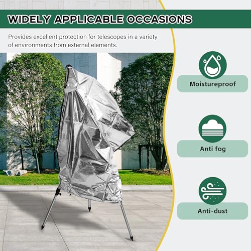 Tydeux Protective Telescope Cover with Fixing Strap Diameter 30.1" Protective Astronomical Telescope Cover Dust Cover for indoor or Outdoor Use - Image 3