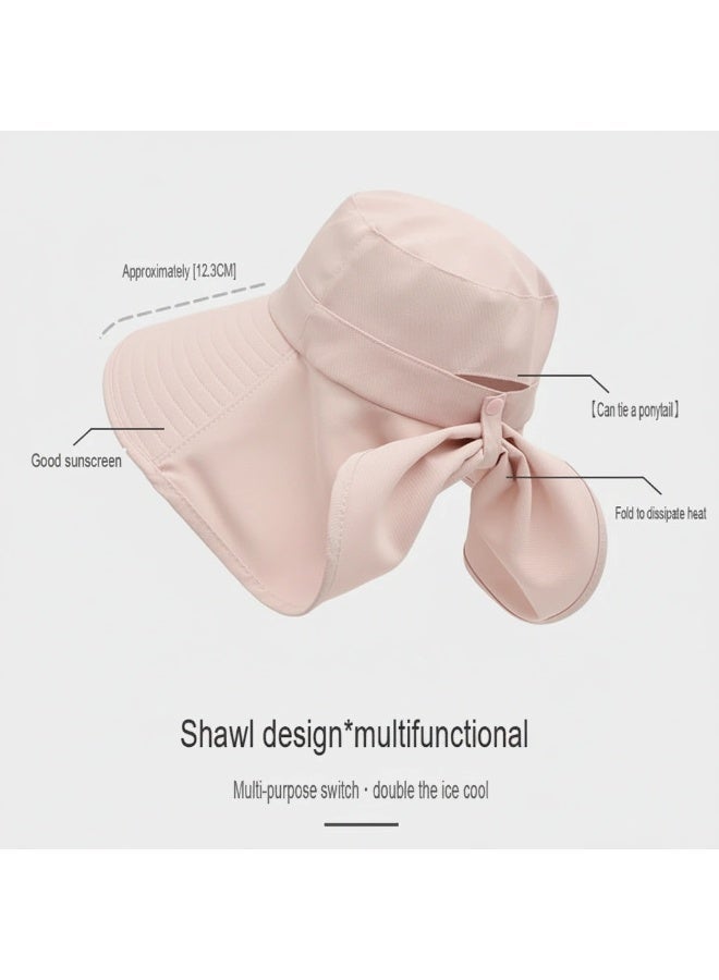 كيفية قبعة شمسية نسائية متعددة الاستخدامات للأنشطة الخارجية - قبعة صيفية واسعة الحواف مع حماية من الأشعة فوق البنفسجية وغطاء للرقبة - Image 5