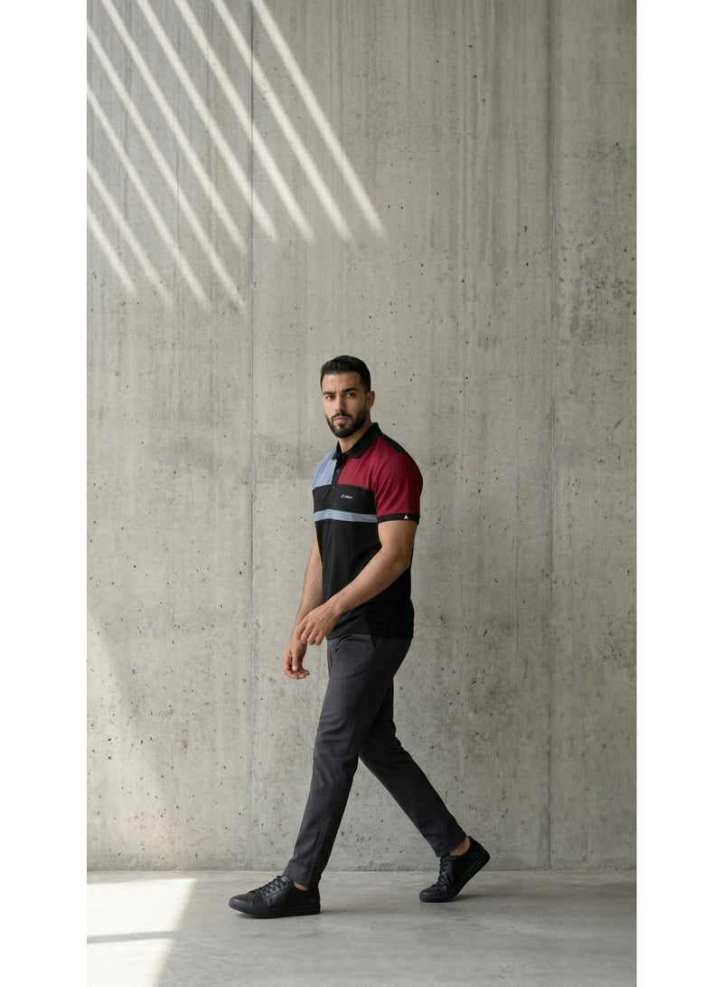 Hikes Premium Polo T-Shirt , Stretch Fit, Breathable & Stylish , Everyday Smart Casual Wear - Image 4