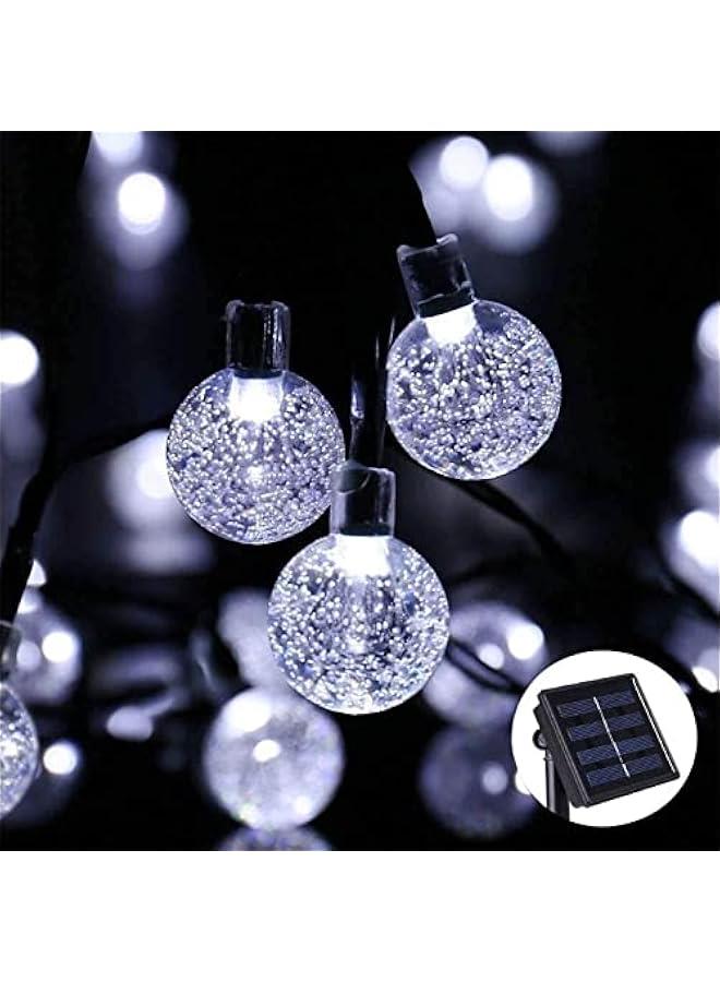 Solar Garden Lights Outdoor, 36ft 60 LED Solar String Lights Waterproof, Solar Powered Crystal Ball Indoor/Outdoor Fairy Lights Decorative Lights for Garden, Patio, Yard, Festival, Parties (White) - Image 2