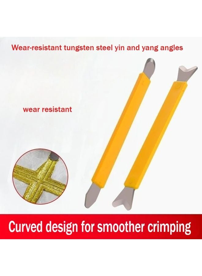 قطعتان من أداة تشطيب حشو البلاط من الفولاد التنغستيني لتطبيق الجراوت للمطبخ والحمام - Image 2