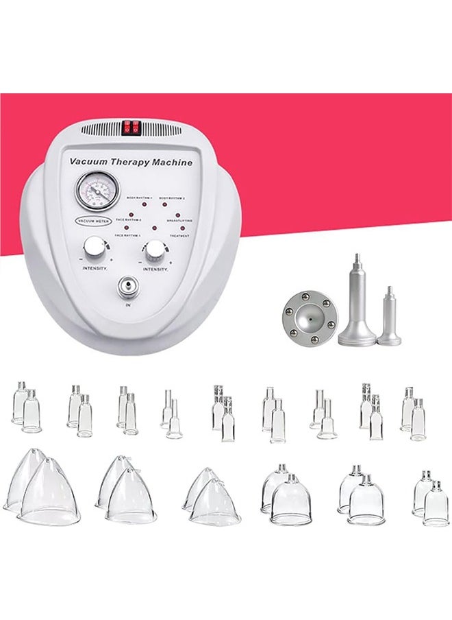 JCB CHIC Vacuum Therapy Machine, 3 in 1Vacuum Cupping Scraping Massage Machine with 30 Vacuum Cups and 3 Probes for Body, Back & Face Care, Multifunctional Body Massager Adjustable Suction and 6 Modes(FX024)  - Image 1