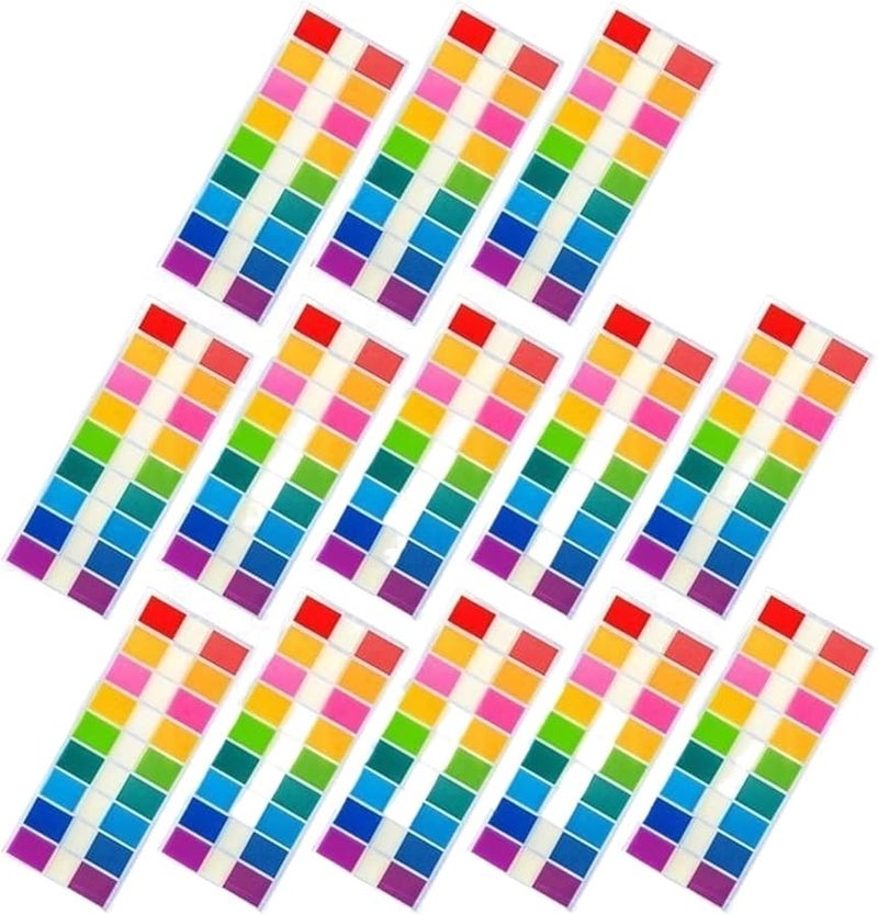 3000 قطعة من علامات الصفحات اللاصقة الفلورية للمؤشرات، لوضع علامات على الصفحات في المخططات والمذكرات والملفات - Image 1