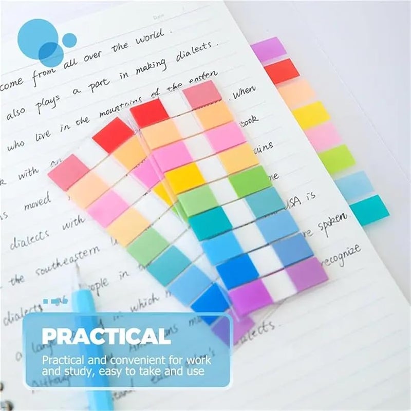 3000 قطعة من علامات الصفحات اللاصقة الفلورية للمؤشرات، لوضع علامات على الصفحات في المخططات والمذكرات والملفات - Image 5