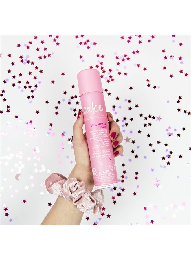Cake Beauty رذاذ شعر مرن نباتي هولد آوت مع فيتامين E - رذاذ شعر خفيف الوزن للحجم والثبات ومكافحة التجاعيد - رذاذ شعر خالي من الكبريتات وخالي من القسوة - منتجات تصفيف الشعر المجعد للنساء - Image 2