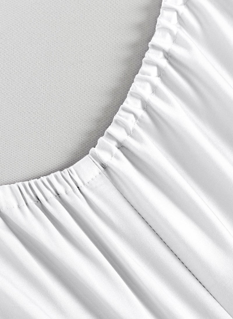 Askona Fitted Sheet 120x200 Askona Comfort Tencel White - Image 2