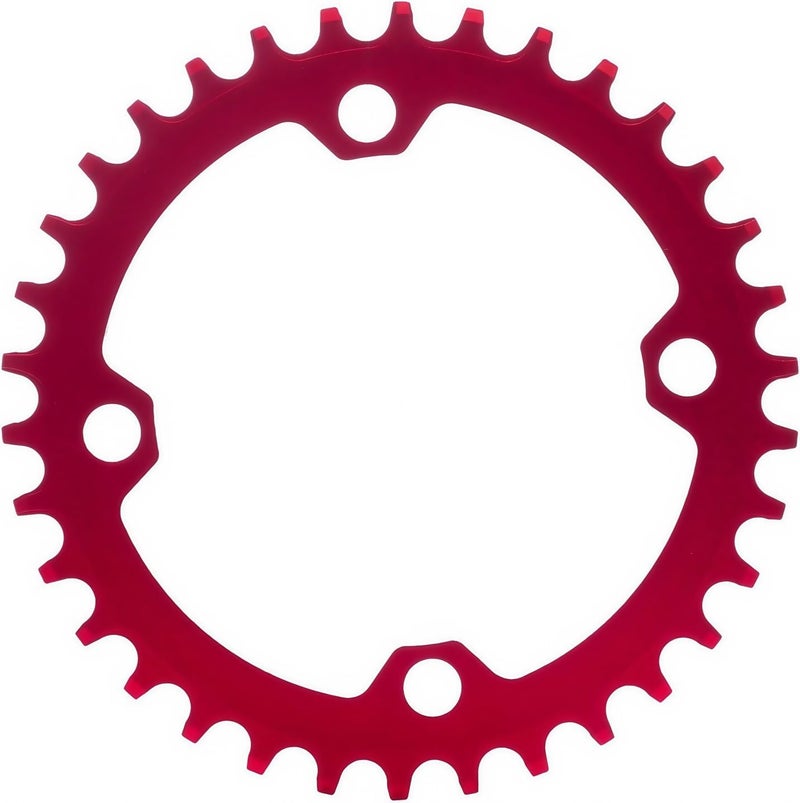 YBEKI Pro-Grade 104BCD Chainring (30-52T) CNC 7075-T6 Aluminum Narrow-Wide MTB/Road Round Oval Bike Chainwheel | Shimano/SRAM 8-11 Speed Compatible | 573MPa Strength(Black/Red/Blue) - Image 2