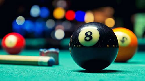 JBB Pool Ball Number for Indian Pool Tables - Number 8 (52.5 mm) - Image 3