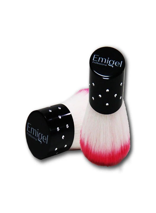 Emigel Professional Dusting Brush D1 | Nail Cleaner Brush | Nail Puffy Brush | Nail Art Duster for Professional Nail Salons Multicolor Color may Very 1 Pcs.