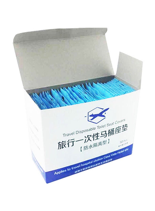 NIBEMINENT 50-Piece Travel Disposable Toilet Seat Covers Clear 40x48cm - Image 3