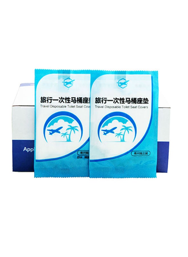NIBEMINENT 50-Piece Travel Disposable Toilet Seat Covers Clear 40x48cm - Image 2