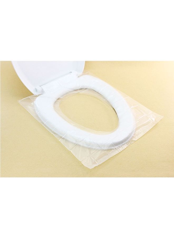 NIBEMINENT 50-Piece Travel Disposable Toilet Seat Covers Clear 40x48cm - Image 5