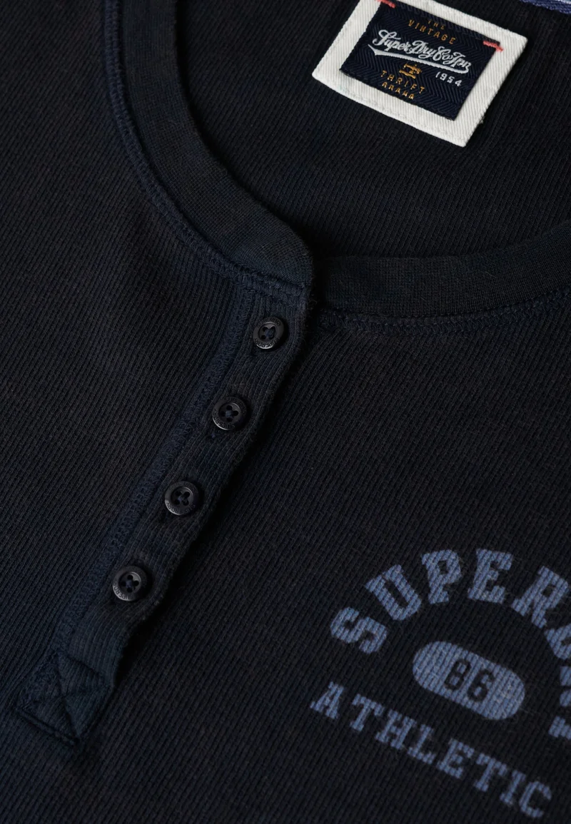 Superdry Athletic Button Down Long Sleeve Top